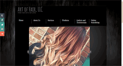 Desktop Screenshot of myartofhair.com